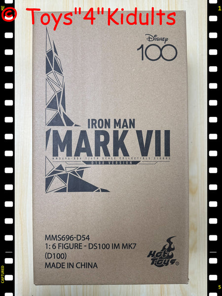 Hottoys Hot Toys 1/6 Scale MMS696D54 MMS696 MMS 696 Disney 100 - Iron Man Mark VII (D100 Version) Action Figure NEW