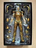 Hottoys Hot Toys 1/6 Scale MMS341 MMS 341 Iron Man 3 Mark XXI 21 Midas (Gold Chrome Version) Action Figure USED