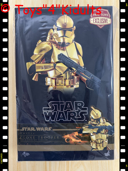 Hottoys Hot Toys 1/6 Scale MMS735 MMS 735 Star Wars - Clone Trooper (Gold Chrome Version) Action Figure NEW