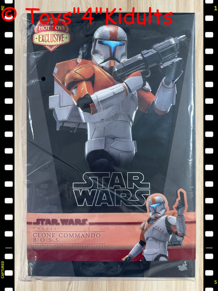 Hottoys Hot Toys 1/6 Scale TMS151 TMS 151 Star Wars: The Clone Wars - Clone Commando Boss Action Figure NEW