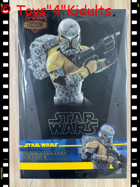 Hottoys Hot Toys 1/6 Scale TMS155 TMS 155 Star Wars: The Clone Wars - Clone Commando Gregor Action Figure NEW