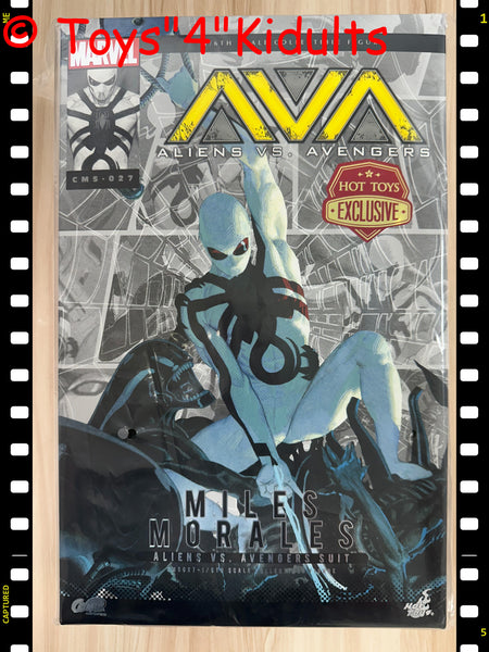 Hottoys Hot Toys 1/6 Scale CMS027 CMS 027 Aliens Vs. Avengers - Miles Morales (Aliens Vs. Avengers Suit) Action Figure NEW