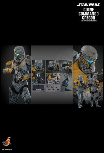 PRE-ORDER Hottoys Hot Toys 1/6 Scale TMS155 TMS 155 Star Wars: The Clone Wars - Clone Commando Gregor Action Figure NEW
