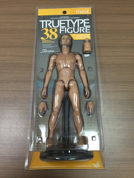 Hottoys Hot Toys 1/6 Scale TTM08 TTM 08 TrueType True Type Figure Body - Caucasian Male (Narrow Shoulders Version) Action Figure NEW