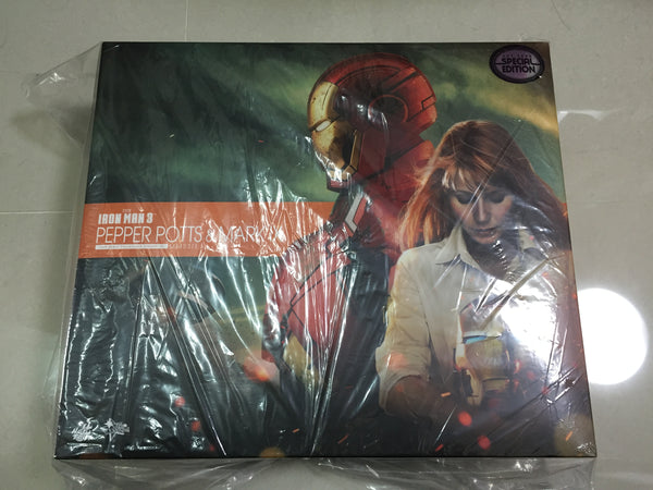 Hottoys Hot Toys 1/6 Scale MMS311 MMS 311 Iron Man 3 Mark IX 9 and Pepper Potts Tony Stark Robert Downey Jr. (Special Version) Action Figure NEW
