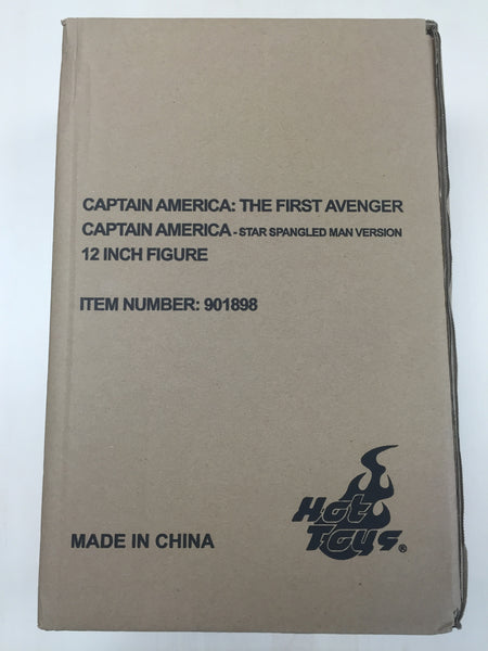 Hottoys Hot Toys 1/6 Scale MMS205 MMS 205 Captain America The First Avenger - Captain America (Star Spangled Man Version) Action Figure NEW