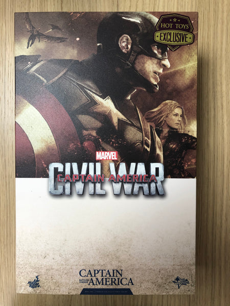 Hottoys Hot Toys 1/6 Scale MMS360 MMS 360 Captain America 3 Civil War - Captain America (Battling Version) Action Figure USED