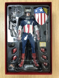 Hottoys Hot Toys 1/6 Scale MMS205 MMS 205 Captain America The First Avenger - Captain America (Star Spangled Man Version) Action Figure USED