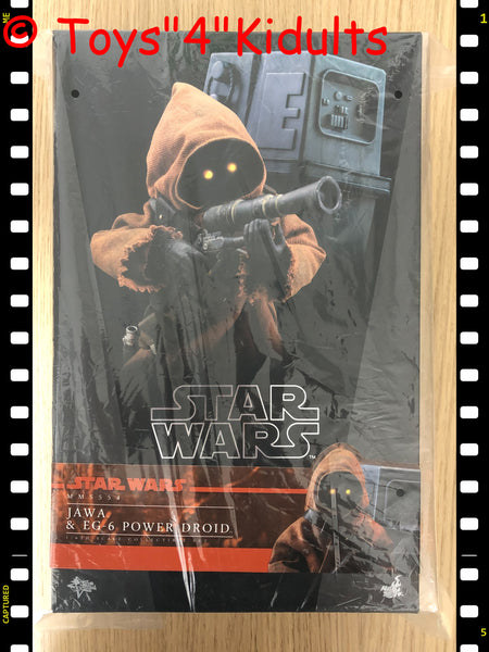 Hottoys Hot Toys 1/6 Scale MMS554 MMS 554 Star Wars Episode IV A New Hope - Jawa & EG-6 Power Droid Set Action Figure NEW