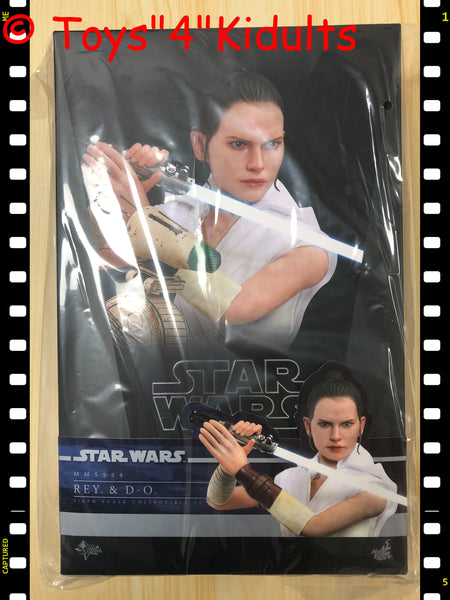 Hottoys Hot Toys 1/6 Scale MMS559 MMS 559 Star Wars Episode IX The Rise of Skywalker - Rey & D-O Set Daisy Ridley Action Figure