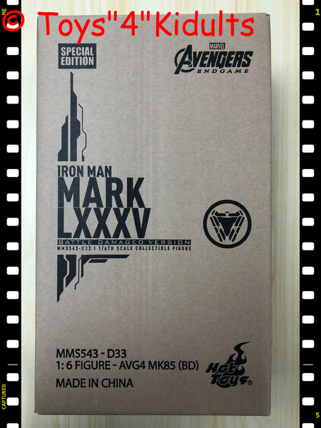 Hottoys Hot Toys 1/6 Scale MMS543D33 MMS 543 Avengers 4 Endgame - Iron Man Mark LXXXV 85 (Battle Damaged Version) (Special Edition) Action Figure NEW