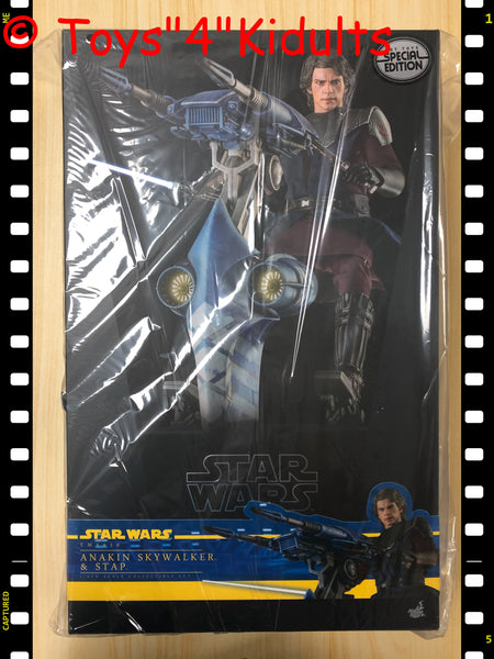 Hottoys Hot Toys 1/6 Scale TMS020B TMS020 TMS 020 Star Wars: The Clone Wars - Anakin Skywalker & STAP (Special Edition) Action Figure NEW