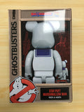 BearBrick BE@RBRICK Ghostbusters Stay Puft Marshmallow Man WHITE CHROME Ver. 100％ & 400％ NEW