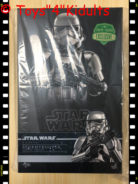 Hottoys Hot Toys 1/6 Scale MMS615 MMS 615 Star Wars - Stormtrooper (Chrome Version) Action Figure NEW