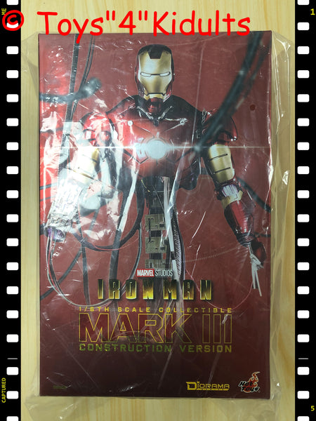 Hottoys Hot Toys 1/6 Scale DS003 DS 003 Ironman Iron Man - Mark 3 III (Construction Version) (Reissue Version) Action Figure NEW