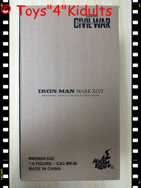 Hottoys Hot Toys 1/6 Scale MMS608D42 MMS608 MMS 608 Captain America 3 Civil War - Iron Man Mark XLVI 46 (Hot Toys Exclusive) Action Figure NEW