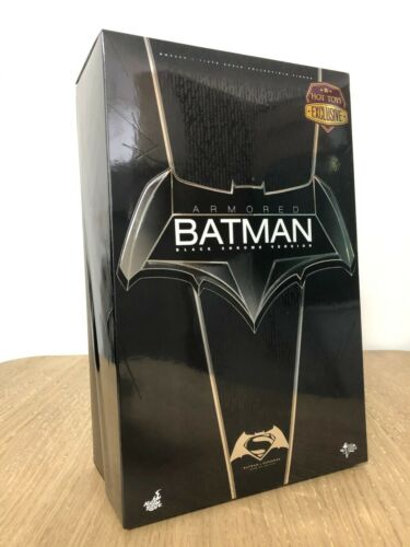 Hottoys Hot Toys 1/6 Scale MMS356 MMS 356 Batman v Superman Dawn of Justice - Armored Batman (Black Chrome Version) Action Figure USED